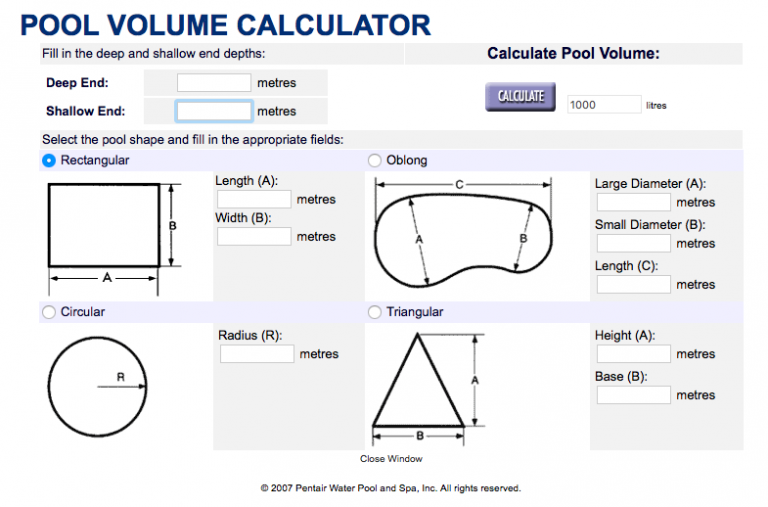 Pool Volume Calculator Poolworld Philippines Inc.